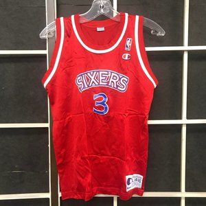 Allen Iverson Philadelphia 76ers Sixers NBA Jersey Vintage Champion